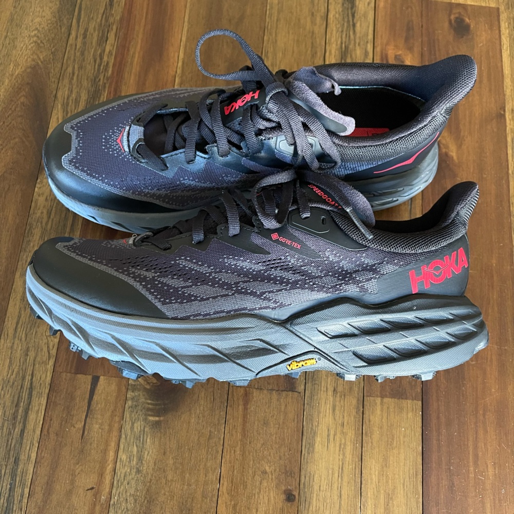HOKA Speedgoat 5 GTX Spike Trail Running Shoe - Women's Vibram Gore-Tex black